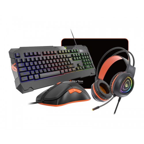 MeeTion MT-C505 Keyboard Mouse Headset Gaming Combo with Mouse Pad