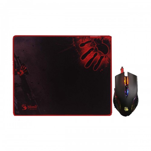A4TECH Bloody Q8181S Neon X Glide Gaming Mouse & Mouse Pad