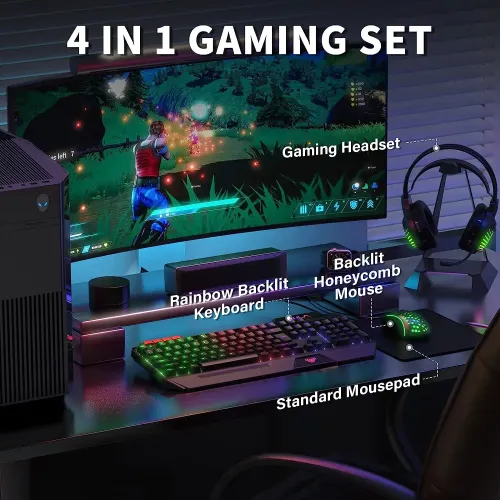 AULA T650 4 in 1 Gaming Combo