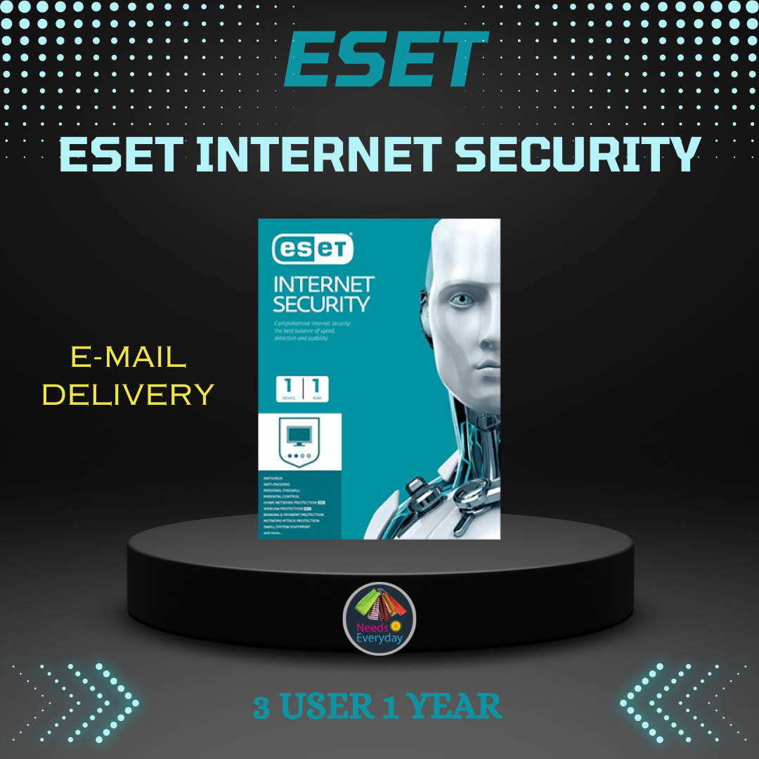 ESET Internet Security 3 User 1 Year E-mail Delivery